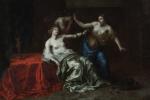 Attribué à Ottmar Elliger II (Néerlandais, 1666-1732)
La mort de Cléopâtre...