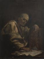 Attribué à Mattia Preti (Italien, 1613-1699) 
Un philosophe antique, probablement...