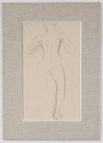 Auguste Rodin (Français, 1840-1912)
Femme nue debout, de dos, vers 1898-1900

Graphite...