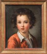 Dans le goût de Catherine Lusurier (Française, 1751-1782)
Portrait de jeune...