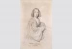 Ecole française du XIXe siècle 
Portrait de George Sand, 1841

Crayon...